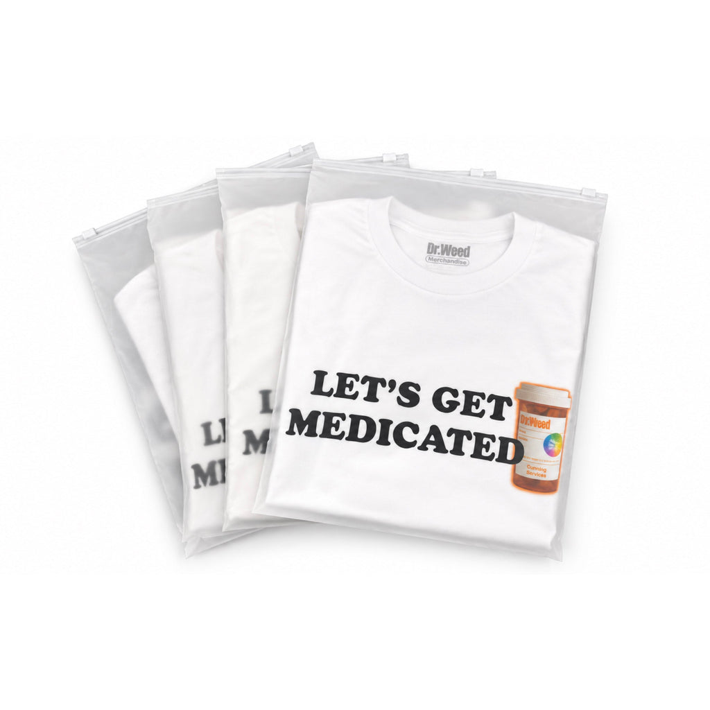 TRIČKO DR.WEED LET'S GET MEDICATED BÍLÉ