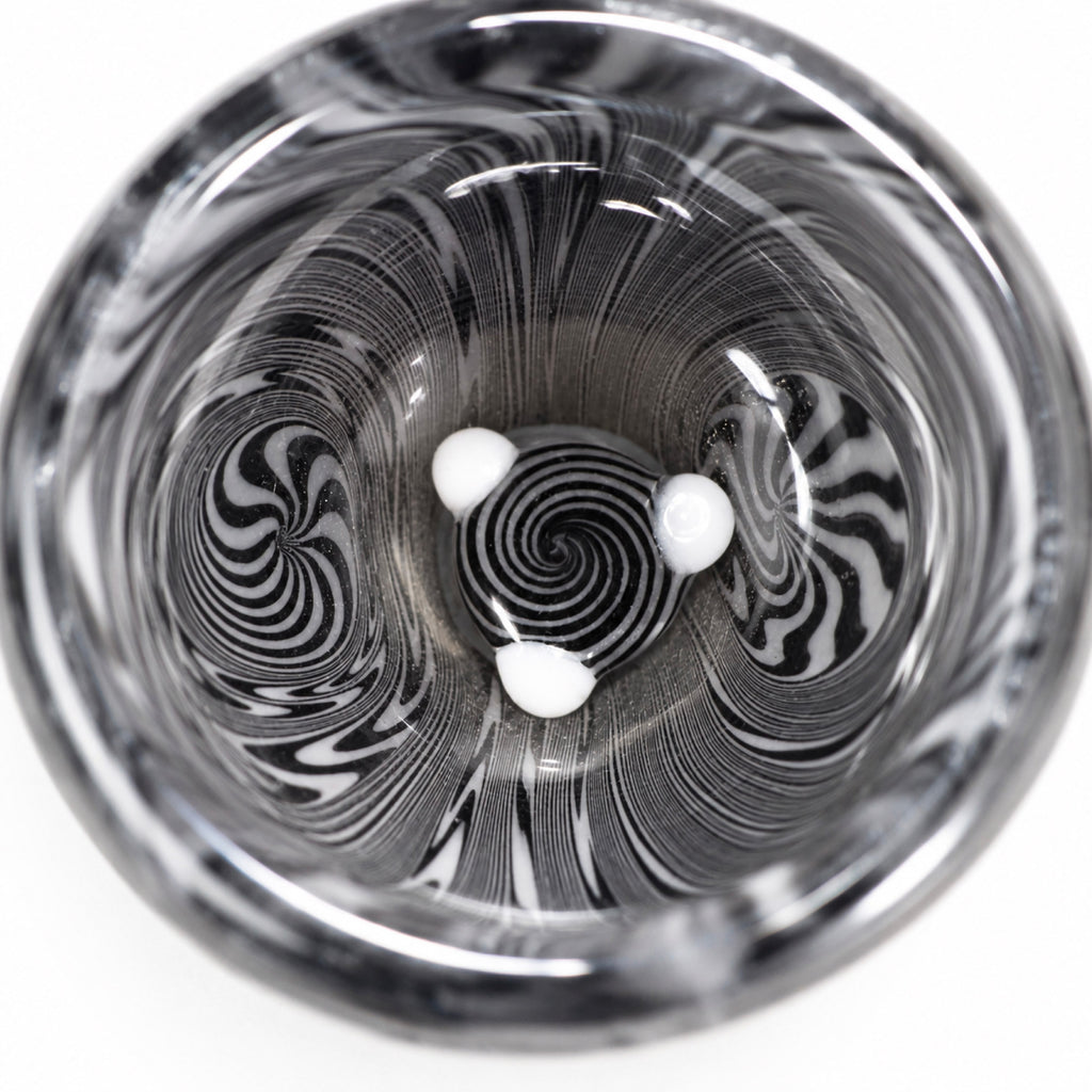 HASHBA SKLENĚNÝ KOTLÍK BLACK SPIRAL 14 MM