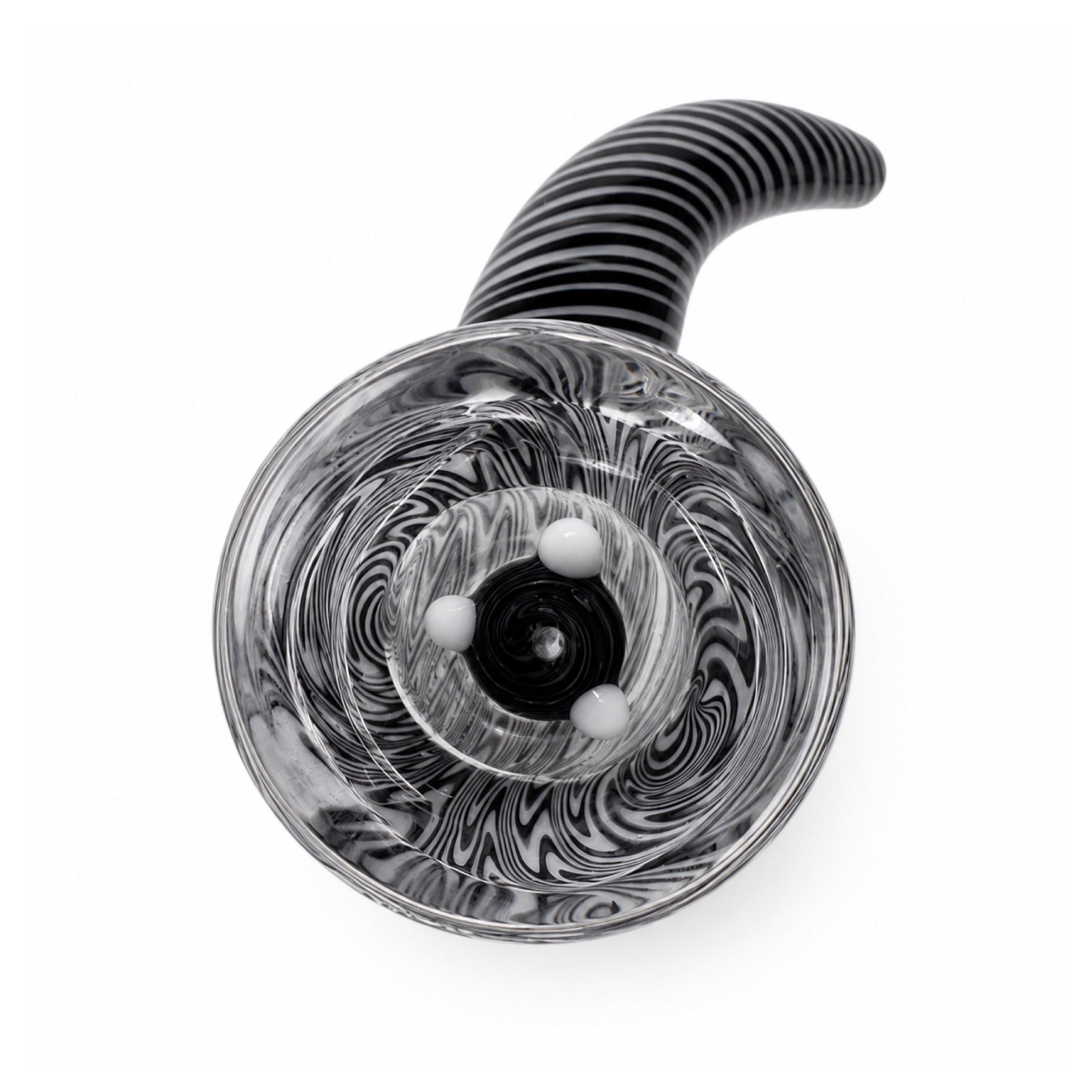 HASHBA SKLENĚNÝ KOTLÍK BLACK SPIRAL 18 MM