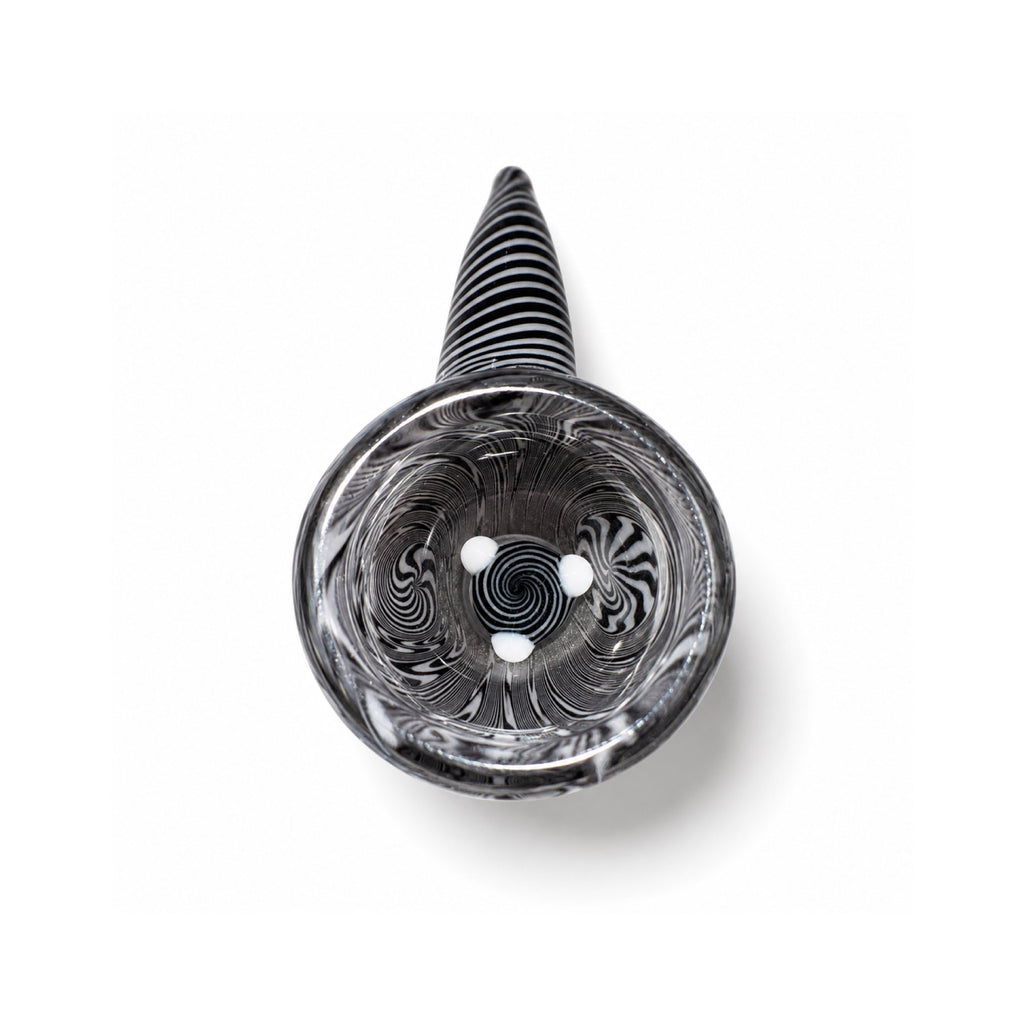 HASHBA SKLENĚNÝ KOTLÍK BLACK SPIRAL 14 MM