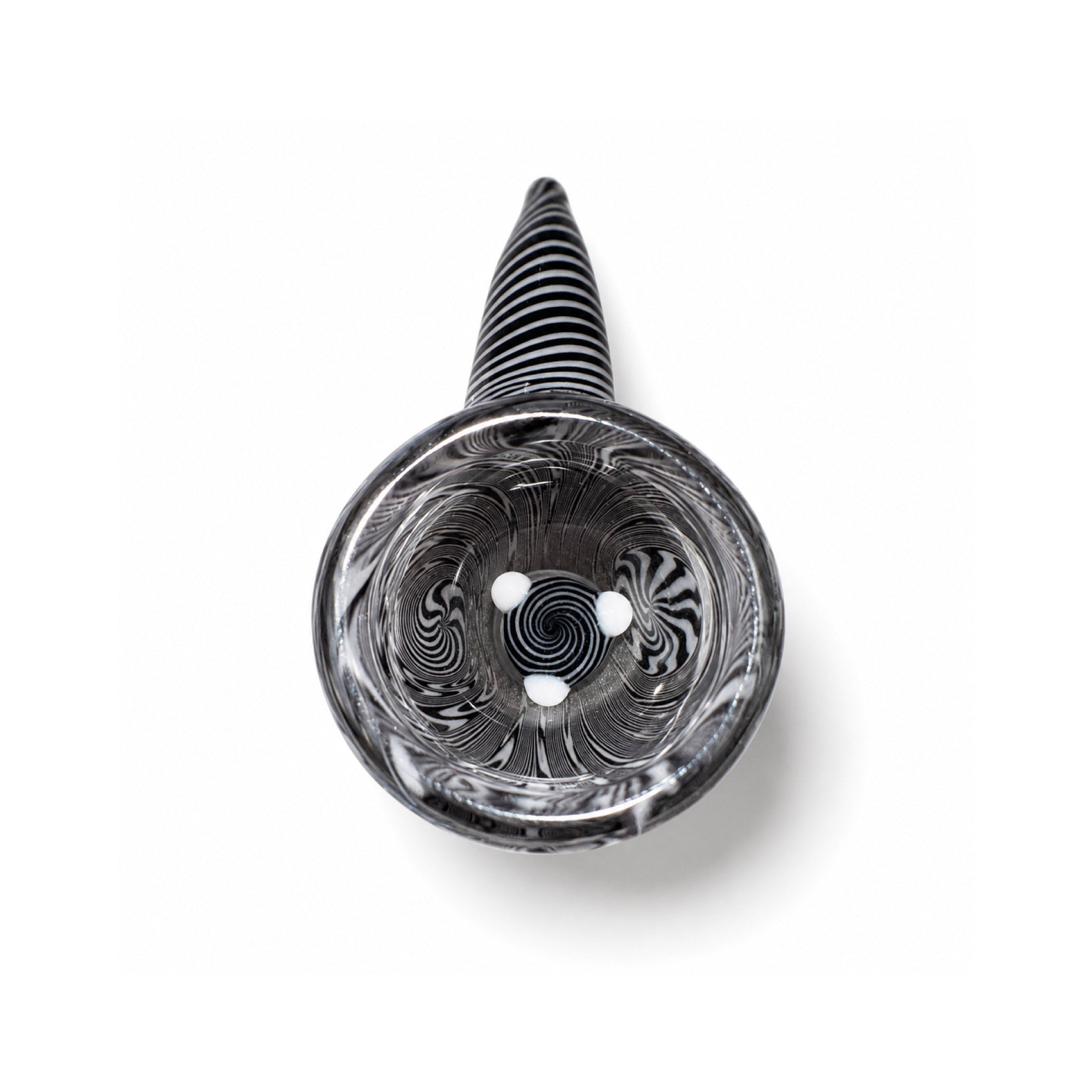 HASHBA SKLENĚNÝ KOTLÍK BLACK SPIRAL 14 MM