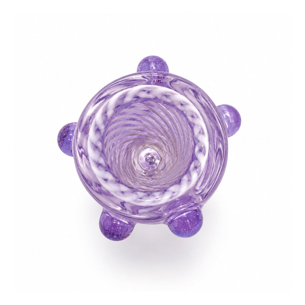 HASHBA SKLENĚNÝ KOTLÍK PURPLE SPIRAL 18 MM