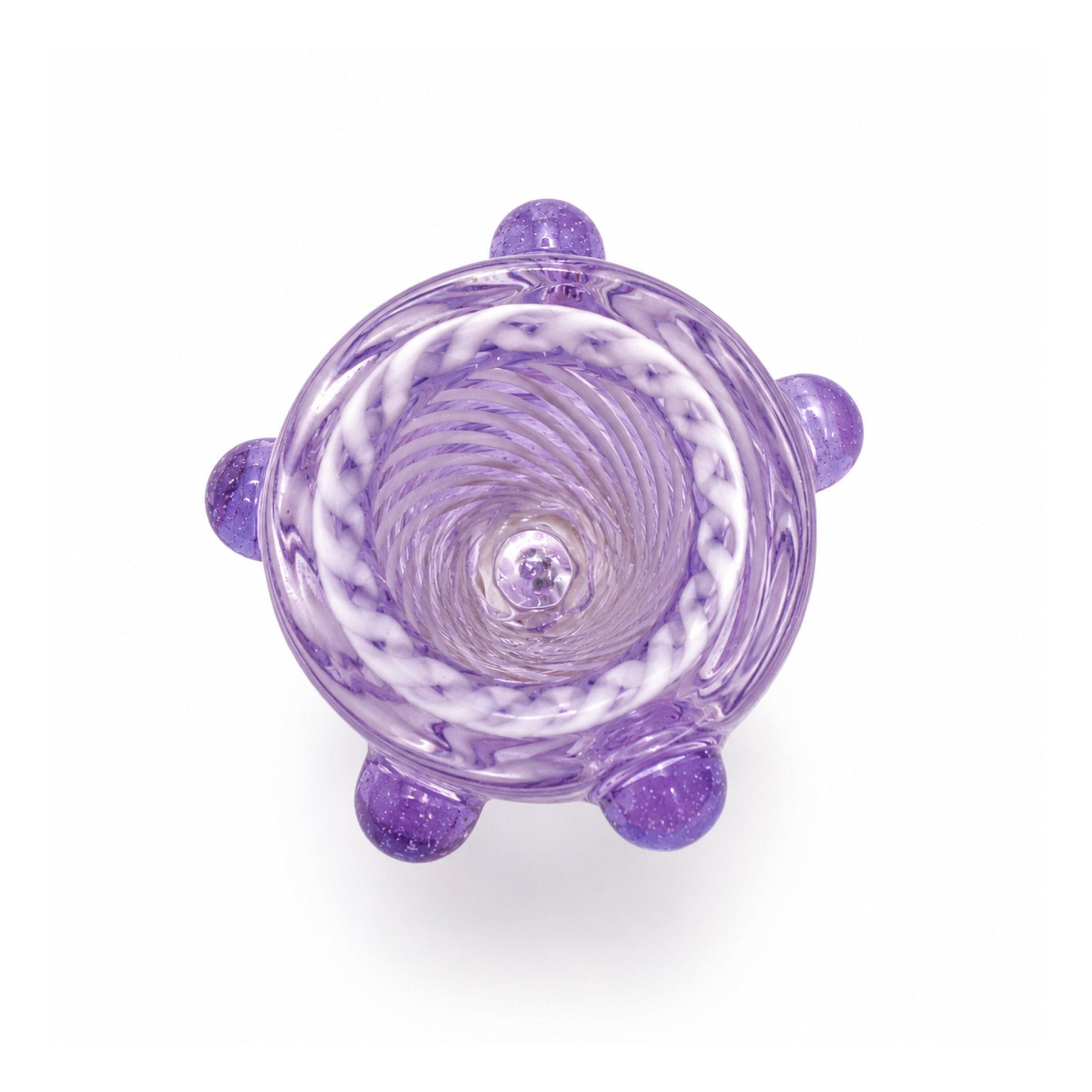 HASHBA SKLENĚNÝ KOTLÍK PURPLE SPIRAL 18 MM