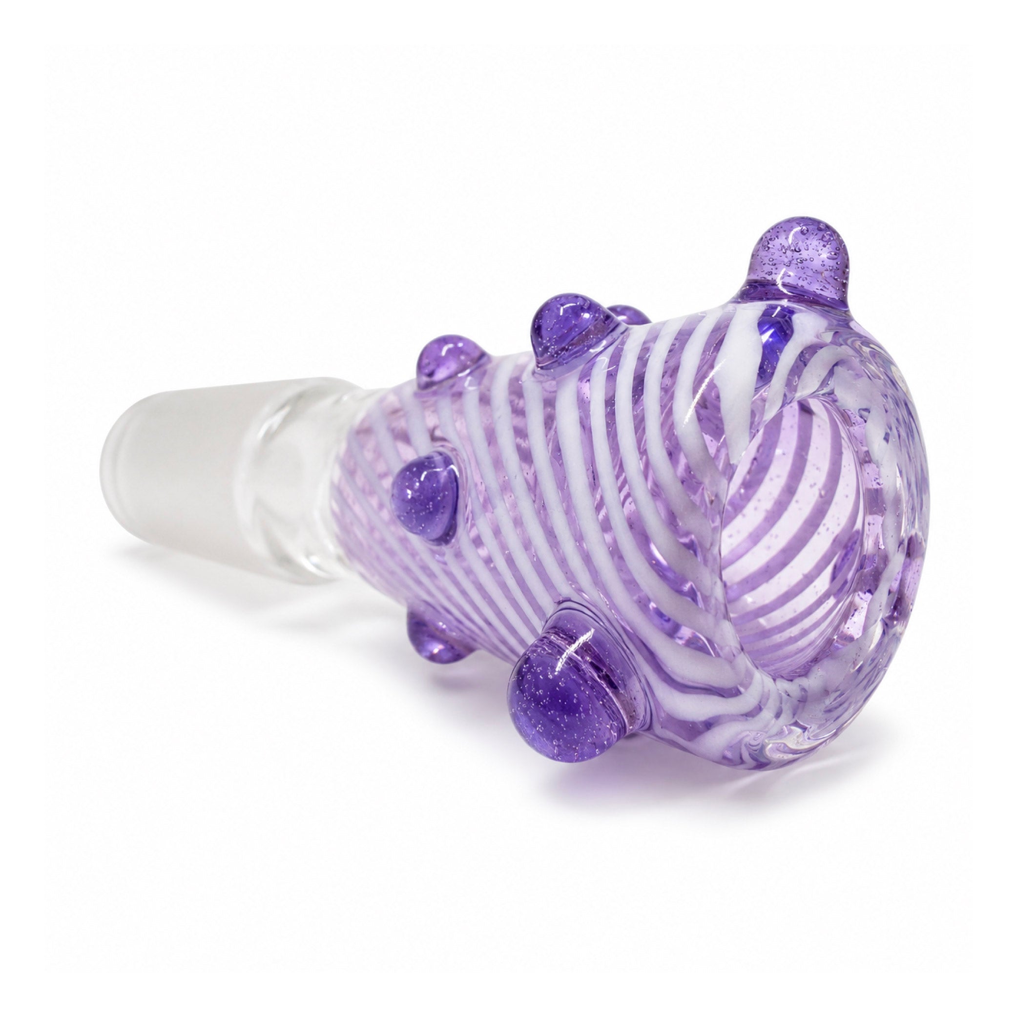 HASHBA SKLENĚNÝ KOTLÍK PURPLE SPIRAL 18 MM