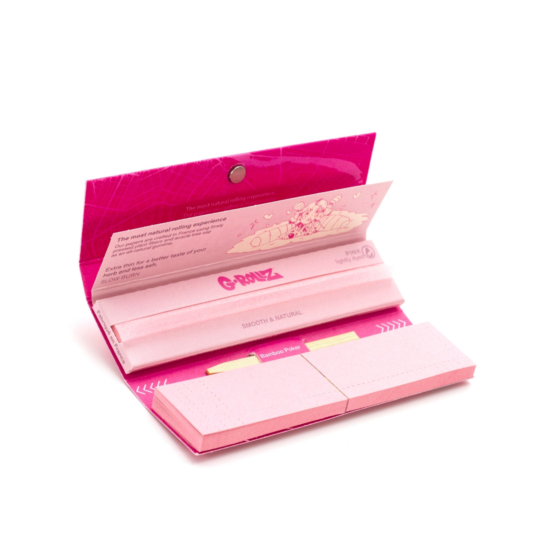 PAPÍRKY + FILTRY LIGHTLY DYED PINK PINK KING SIZE SLIM
